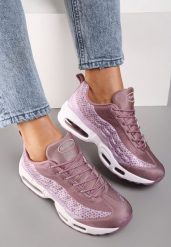 Różowe Sneakersy Avagune. Czerwone obuwie sportowe damskie Renee, bez wzorów. Za 109.99 zł.