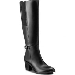 Kozaki ANN MEX - 7813 01S Czarny. Czarne kozaki damskie Ann Mex, z materiału, bez obcasa, na obcasie. W wyprzedaży za 339.00 zł.