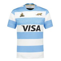 Koszulka domowa Argentyny 2025/26. Białe koszulki sportowe męskie le coq sportif, bez wzorów, bez kołnierzyka, bez ramiączek. Za 473.50 zł.