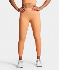 Legginsy Rib sportowe damskie. Brązowe legginsy damskie NORDICDOTS, l, bez wzorów, z materiału, długie, na fitness i siłownię. Za 365.00 zł.