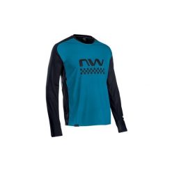 Koszulka rowerowa mtb NORTHWAVE EDGE Jersey LS niebieska. Czarne koszulki sportowe męskie Northwave, xl, bez wzorów, z jersey, bez kołnierzyka, bez ramiączek, rowerowe. Za 160.00 zł.