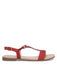 Lasocki Sandały ARENA RST-ARENA-08 Czerwony. Czerwone sandały damskie Lasocki, bez wzorów, z materiału, bez obcasa, na płaskiej podeszwie, bez zapięcia. Za 71.99 zł.