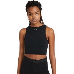 Podkoszulek Nike Pro, Czarny, Kobiety. Czarne obuwie sportowe damskie Nike, bez wzorów, na fitness i siłownię. Za 163.05 zł.