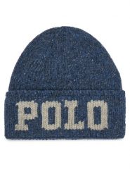 Polo Ralph Lauren Czapka 449959366007 Granatowy. Niebieskie rękawiczki męskie Polo Ralph Lauren, na zimę, bez wzorów, z wełny. Za 519.99 zł.