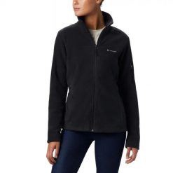 Bluza polarowa turystyczna damska Columbia Fast Trek II. Czarne bluzy sportowe damskie Columbia, xl, bez wzorów, z polaru, bez kaptura, trekkingowe. Za 194.99 zł.