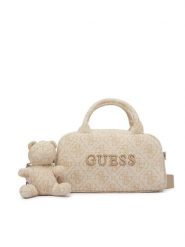 Guess Torebka V6YZ05 K4470 Beżowy jasny. Brązowe torebki do ręki damskie Guess, z aplikacjami, z materiału, bez dodatków. Za 344.99 zł.