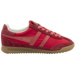 Sneakersy damscy Gola Firefly Trainer. Czerwone obuwie sportowe damskie Gola, bez wzorów. Za 420.50 zł.