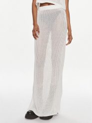 Tommy Jeans Spódnica maxi Open Stitch DW0DW17878 Écru Regular Fit. Spódnice damskie Tommy Jeans, s, bez wzorów, z bawełny, maxi. Za 279.99 zł.