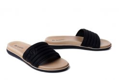 Inblu SF-06 014 Czarny, klapki damskie. Czarne klapki damskie Inblu, bez wzorów, bez obcasa. Za 77.99 zł.