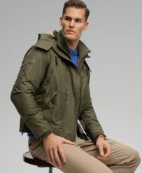 Superdry Kurtka Hooded Arctic Windcheater z recyklowanego poliestru – WASHED. Zielone kurtki męskie Superdry., m, bez wzorów, z elastanu, bez kaptura. Za 496.35 zł.