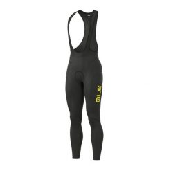 Spodnie rowerowe męskie Alé Cycling Solid Winter. Czarne spodnie materiałowe męskie ALÉ CYCLING, m, bez wzorów, z elastanu, klasyczne. Za 350.45 zł.