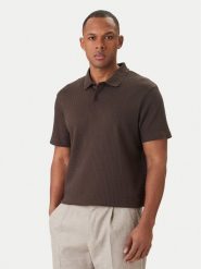 JOOP! Polo Jorge 30101934 Brązowy Slim Fit. Brązowe koszulki polo męskie JOOP!, m, bez wzorów, z bawełny, bez ramiączek. Za 479.99 zł.