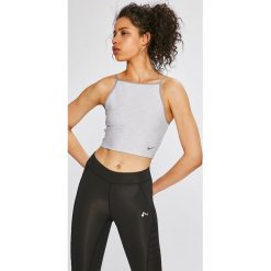 Nike - Top. Szare topy damskie Nike, z dzianiny, bez rękawów. W wyprzedaży za 99.90 zł.