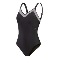 Damski kostium kąpielowy 1-częściowy Speedo Eco Mesh Detail 1p Bla. Czarne kostiumy jednoczęściowe damskie Speedo, bez wzorów, z materiału, eleganckie, do pływania. Za 318.00 zł.