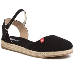 Espadryle Big Star Shoes. Czarne klapki damskie BIG STAR SHOES, bez wzorów, bez obcasa, bez zapięcia. Za 69.99 zł.