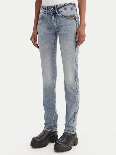 G-Star Raw Jeansy D02153-D987-H959 Niebieski Slim Fit. Niebieskie jeansy damskie G-Star Raw. Za 378.99 zł.