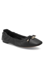 Nine West Baleriny WFA2617-1 Czarny. Czarne baleriny damskie Nine West, bez wzorów, ze skóry, bez obcasa. Za 159.99 zł.