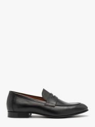 Czarne mokasyny męskie ELROY. Czarne mokasyny męskie Ryłko, z materiału, eleganckie. Za 529.99 zł.