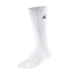 Skarpety Siatkarskie Unisex Dla Dorosłych. Białe skarpety męskie Mizuno, bez wzorów. Za 60.99 zł.