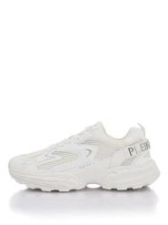 Plein Sport Sneakersy SAFS USC0931 STE003N Biały. Białe buty sportowe męskie Plein Sport, z materiału, bez zapięcia. Za 769.99 zł.