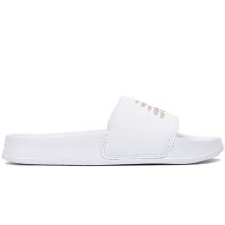 Klapki damskie New Balance SWM200J3 – białe. Białe obuwie sportowe damskie New Balance, bez wzorów. Za 99.99 zł.