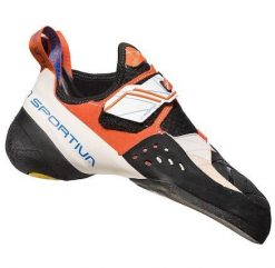 Buty wspinaczkowe damskie La Sportiva Solution. Białe obuwie sportowe damskie La Sportiva, bez wzorów, z gumy, wspinaczkowe. Za 699.99 zł.