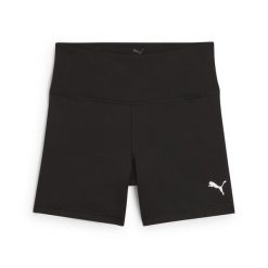 Damskie obcisłe szorty TAD ESSENTIALS 5" PUMA. Czarne szorty sportowe damskie Puma, bez wzorów, sportowe, z podwyższonym stanem, do biegania. Za 159.00 zł.