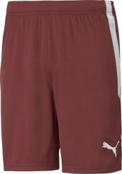 Puma Spodenki męskie Puma teamLIGA bordowe 704924 09 L. Czerwone krótkie spodenki sportowe męskie Puma, l, bez wzorów. Za 101.39 zł.