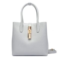 Torebka Furla. Szare torebki do ręki damskie Furla, bez wzorów, klasyczne, bez dodatków. Za 1,389.00 zł.