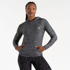 Bluza sportowa z kapturem damska Sprint City. Szare bluzy sportowe damskie Dare 2b, bez wzorów, z kapturem, do biegania. W wyprzedaży za 147.90 zł.