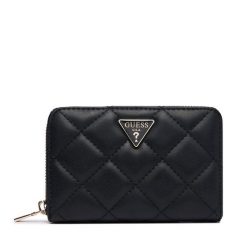 Portfel Guess. Czarne portfele damskie Guess, z aplikacjami. Za 250.99 zł.