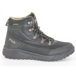 Buty turystyczne męskie Fila Hikebooster Mid. Czarne buty sportowe męskie Fila, z materiału, bez zapięcia. Za 462.60 zł.