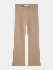 NAME IT Spodnie materiałowe 13177337 Beżowy Bootcut Fit. Brązowe spodnie materiałowe dla dziewczynek Name it, bez wzorów, z materiału. Za 79.99 zł.