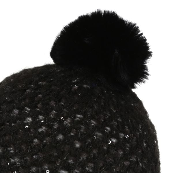 Damska Czapka Lorelai Bobble IV. Czarne czapki i kapelusze damskie Regatta, na zimę, bez wzorów, z dzianiny, biznesowe. Za 34.99 zł.