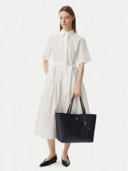 Tommy Hilfiger Torebka Th Icon Tote AW0AW18724 Czarny. Czarne torebki do ręki damskie Tommy Hilfiger, bez wzorów, ze skóry, bez dodatków. Za 649.99 zł.