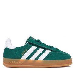 Sneakersy adidas. Zielone trampki i tenisówki chłopięce Adidas, bez wzorów, bez zapięcia. Za 279.99 zł.