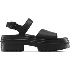 Sandały Converse Chuck Tlr As Lugged Heel Sandal, Dla obu płci. Czarne sandały damskie Converse, bez wzorów, ze skóry, bez obcasa, bez zapięcia. Za 390.00 zł.