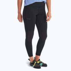 Spodnie damskie Marmot Rock Haven Hybrid Tights. Czarne spodnie sportowe damskie Marmot, m, bez wzorów, trekkingowe. Za 299.99 zł.