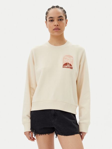 Billabong Bluza Sunpalms EBJSF00169 Beżowy Regular Fit. Brązowe bluzy damskie Billabong, m, bez wzorów, z bawełny, bez kaptura. Za 145.99 zł.