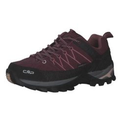 Damskie buty trekkingowe CMP Rigel. Brązowe obuwie sportowe damskie CMP, bez wzorów, z materiału, outdoorowe. Za 559.99 zł.