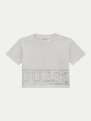 Guess T-Shirt J4YI17 K6YW4 Biały Boxy Fit. Białe t-shirty i topy dla dziewczynek Guess, z aplikacjami, z bawełny, bez ramiączek. Za 69.99 zł.