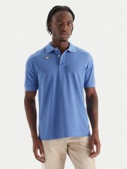 Kappa Polo Logo Sharas Mss 302B3D0 Niebieski Regular Fit. Niebieskie koszulki polo męskie Kappa, m, bez wzorów, z bawełny, bez ramiączek. Za 79.99 zł.