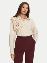 Dixie Koszula C319K030A Écru Regular Fit. Bluzki damskie Dixie, l, bez wzorów, z syntetyku, bez kołnierzyka, bez ramiączek. Za 489.99 zł.