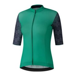 Koszulka z krótkim rękawem W's YURI, zielony. Zielone koszulki sportowe damskie Shimano, m, bez wzorów, bez kołnierzyka, bez ramiączek, rowerowe. W wyprzedaży za 257.60 zł.