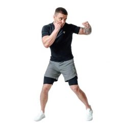 Spodenki treningowe RDX T16. Szare krótkie spodenki sportowe męskie RDX SPORTS, l, bez wzorów, z materiału. Za 149.99 zł.