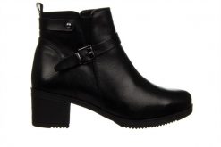 Botki Bayla-161 077 47456 01 Black 161583, Czarny, Skóra naturalna - 40. Czarne botki damskie Bayla, na zimę, z gumy, eleganckie, bez obcasa, bez zapięcia. W wyprzedaży za 224.10 zł.