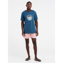 Koszulka męska Protest PRTSHARM t-shirt. Niebieskie t-shirty męskie Protest, m, bez wzorów, bez kołnierzyka. W wyprzedaży za 116.99 zł.