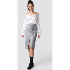 NA-KD Trend Kopertowa spódnica w kratkę - Grey. Spódnice damskie marki NA-KD Trend. Za 141.95 zł.