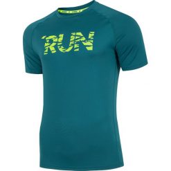 Koszulka do biegania męska TSMF205 - morska zieleń. Koszulki sportowe męskie marki 4f. Za 79.99 zł.