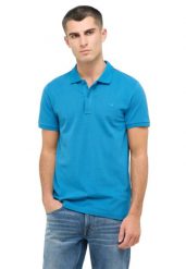Męski T-Shirt Mustang Style Pierre Sea of Belize 1016504 5444. Niebieskie koszulki polo męskie Mustang, m, bez wzorów, bez ramiączek. Za 89.99 zł.